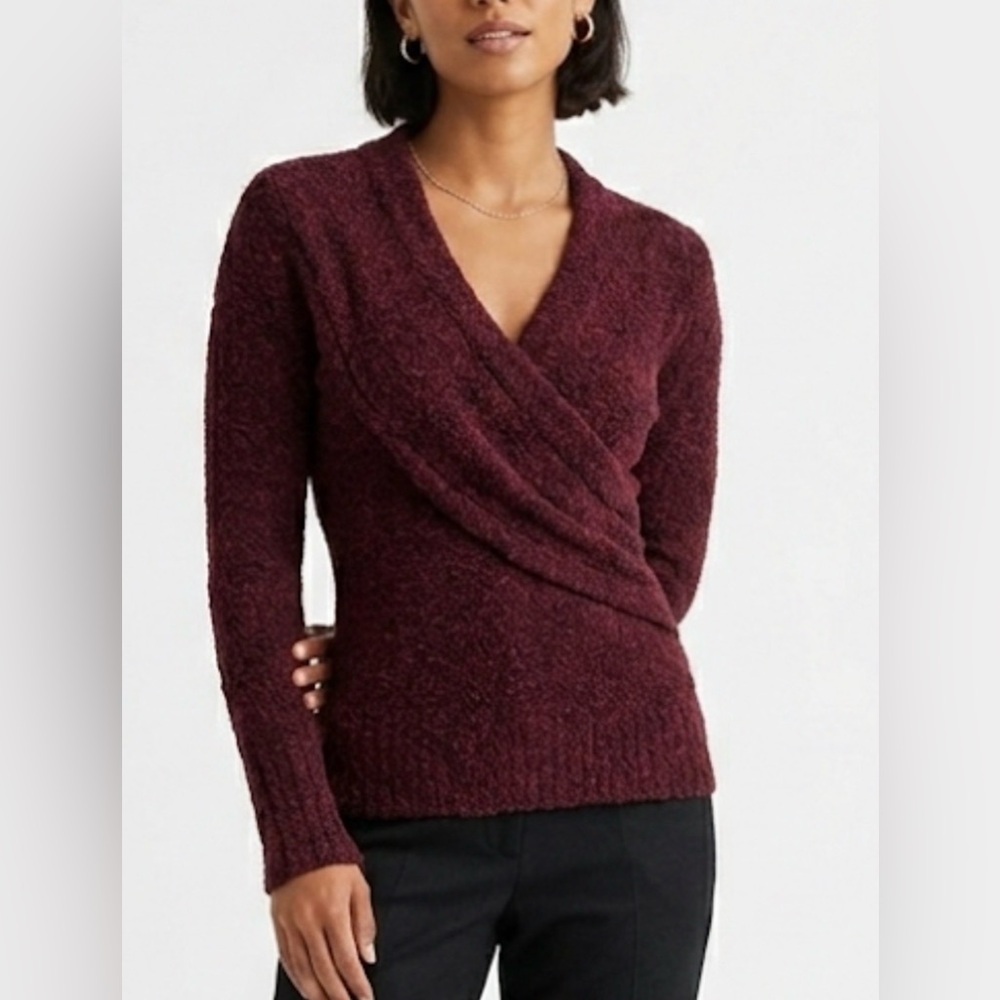 Mods International Victorias’s Secret Exclusive V-Neck Boucle Wool Blend Sweater